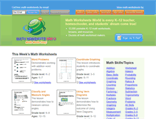 Tablet Screenshot of mathworksheetsworld.com
